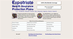 Desktop Screenshot of expatriateinsurance.com