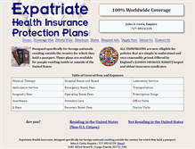 Tablet Screenshot of expatriateinsurance.com